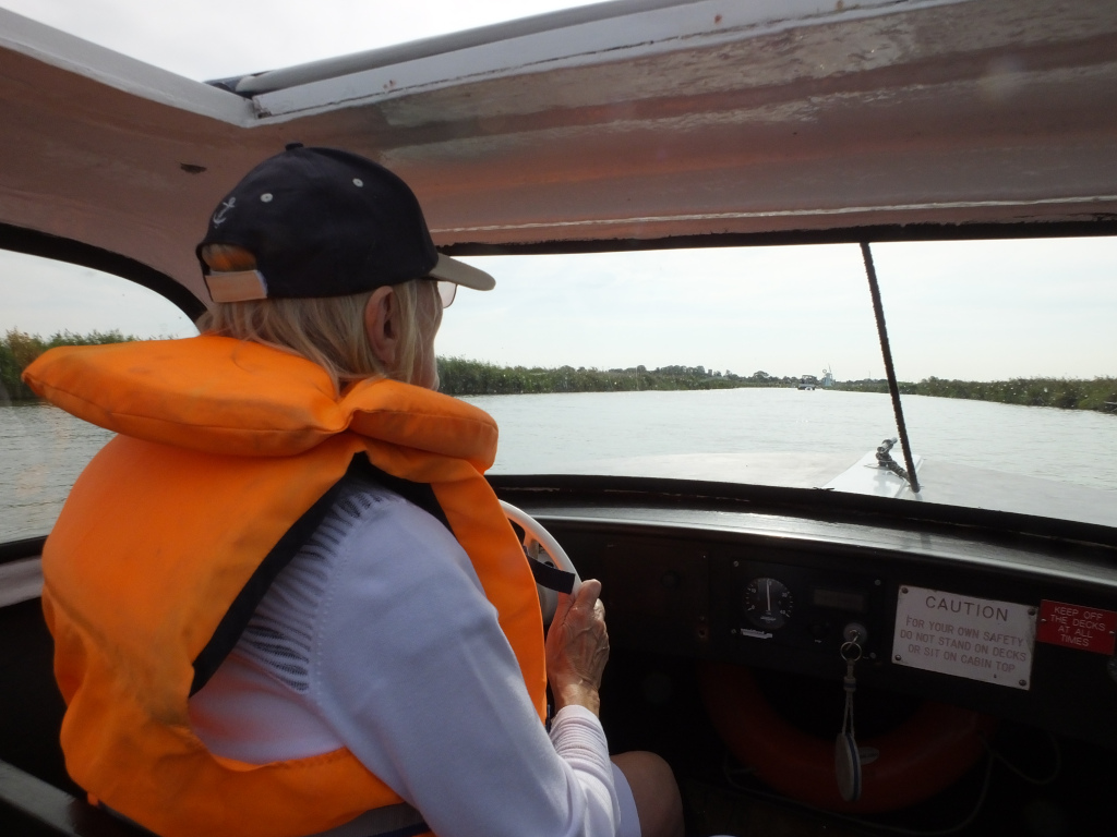 Diana at the helm