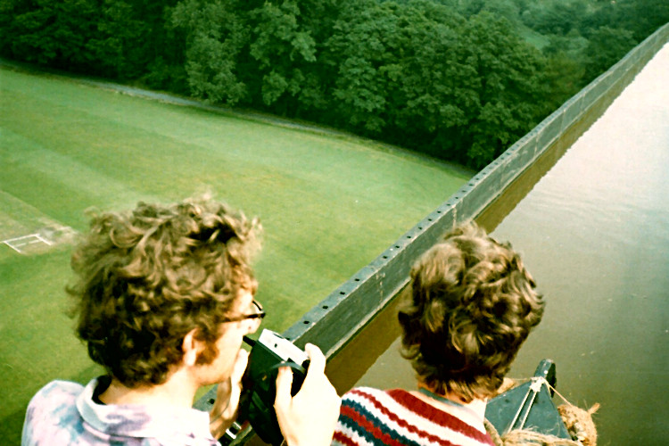 Looking Down from Pontcysyllte Aqueduct