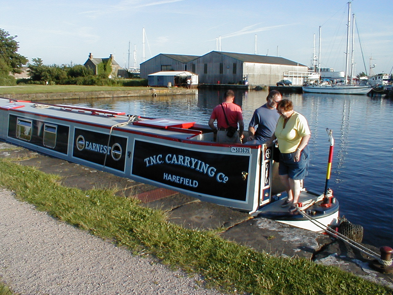 nb Earnest's overnight mooring
