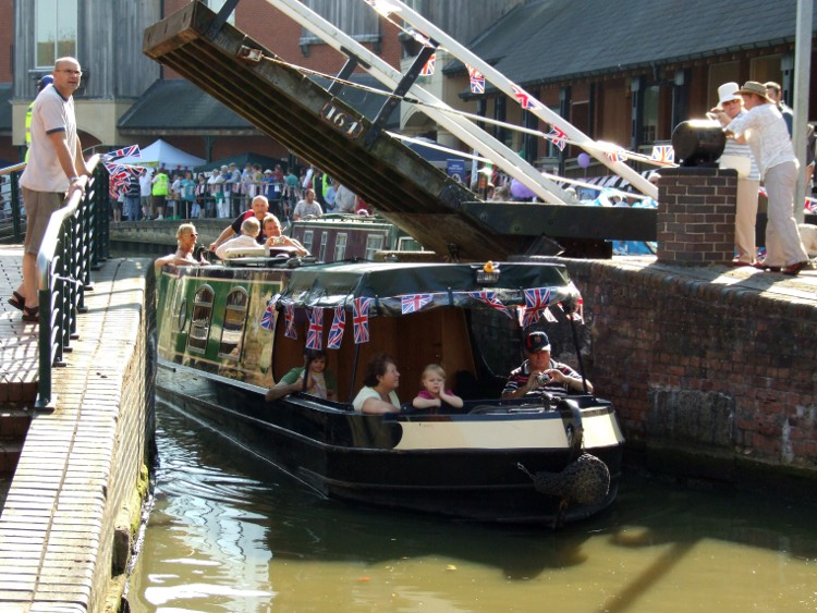 Passing Under the Lift Bridge