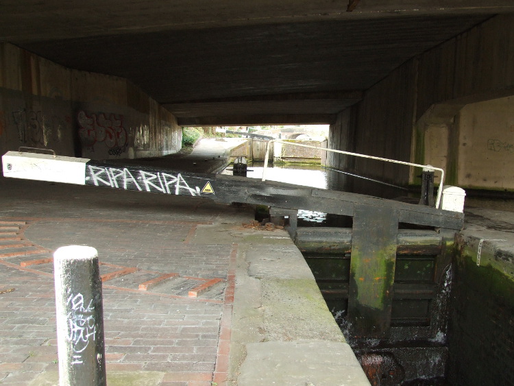 The Bridge over Lock 3 on the Aston Flight