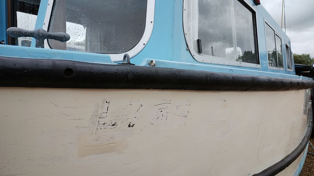 Painted registration numbers