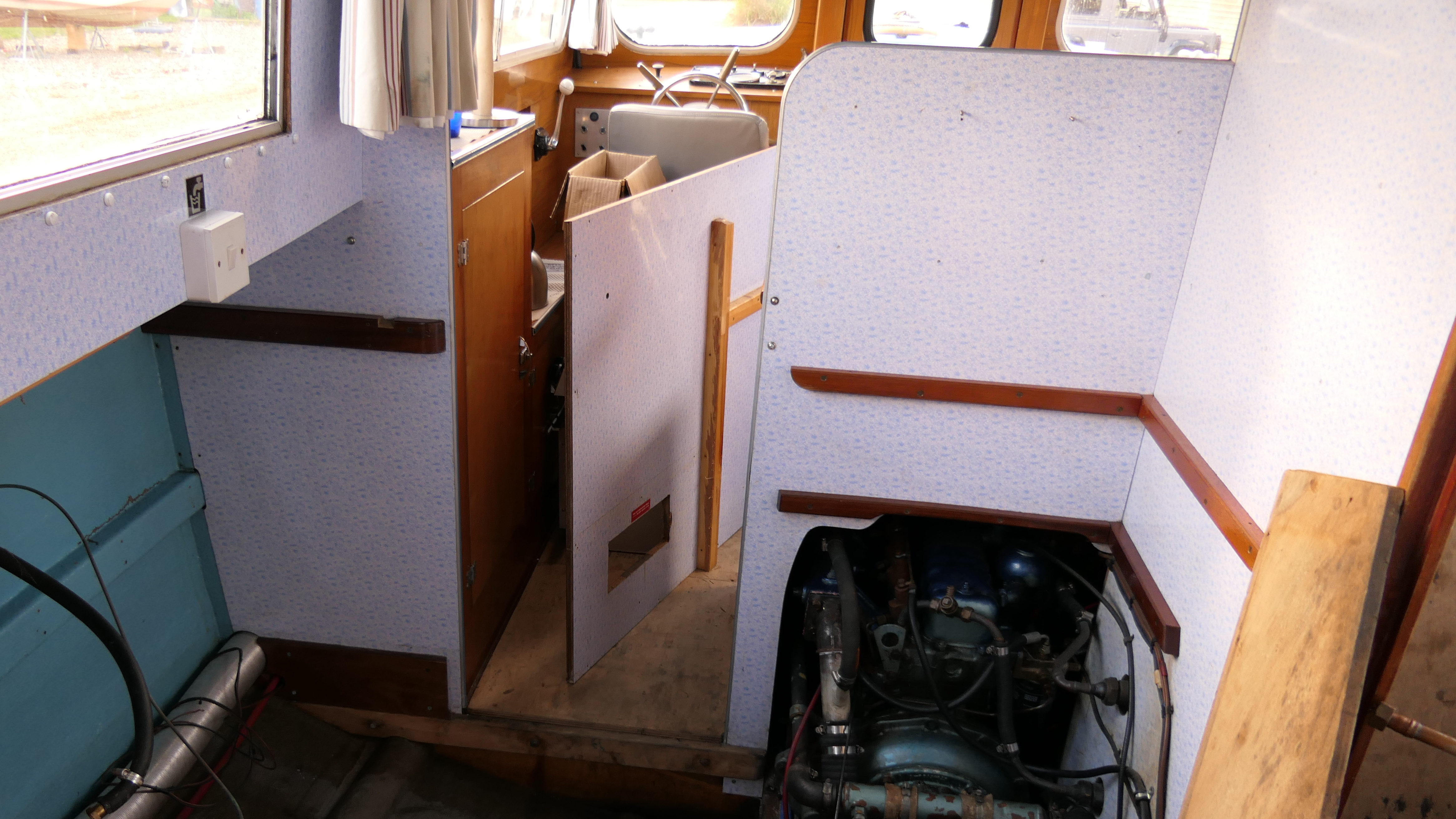 The galley cabin lining
