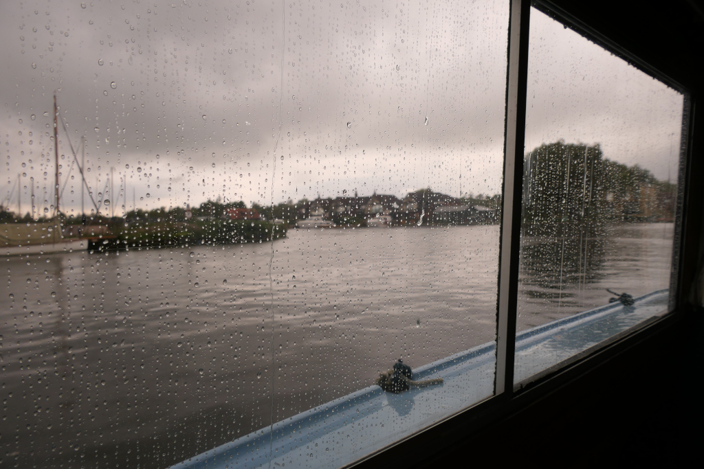 The River in the rain at Horning