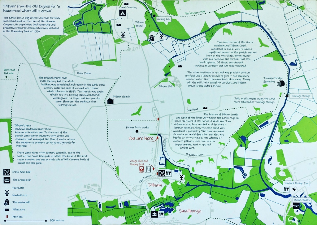 Information Board at the Dilham Moorings