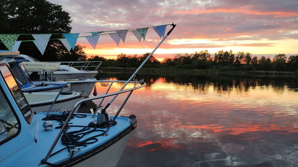 Sunset at Salhouse Broad