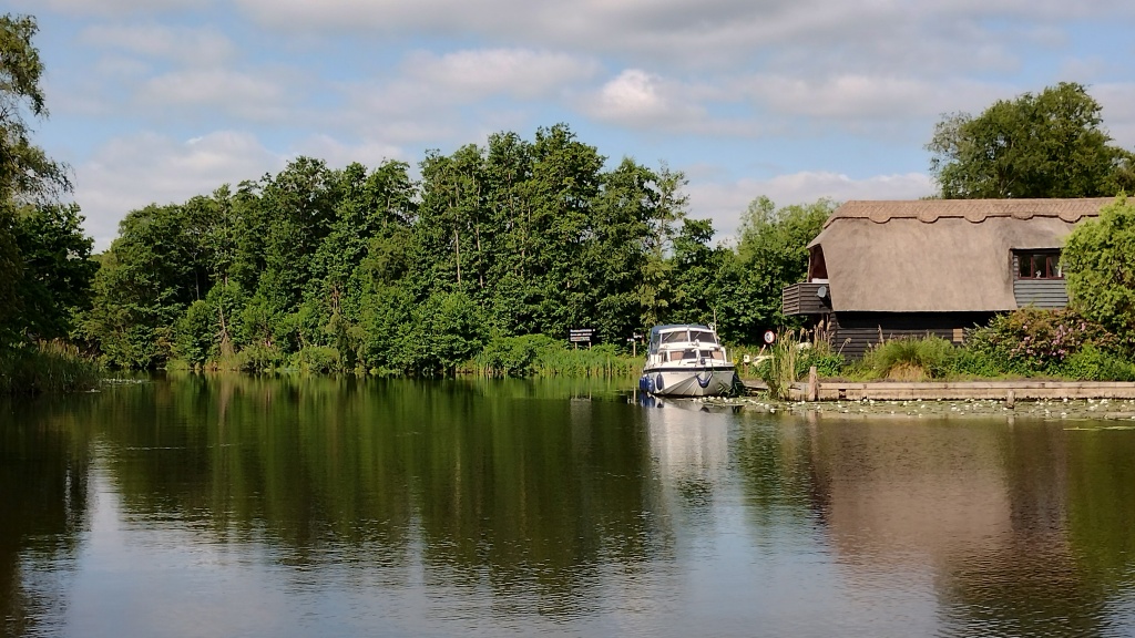 Boat house at entrance to Lime Kiln Dyke