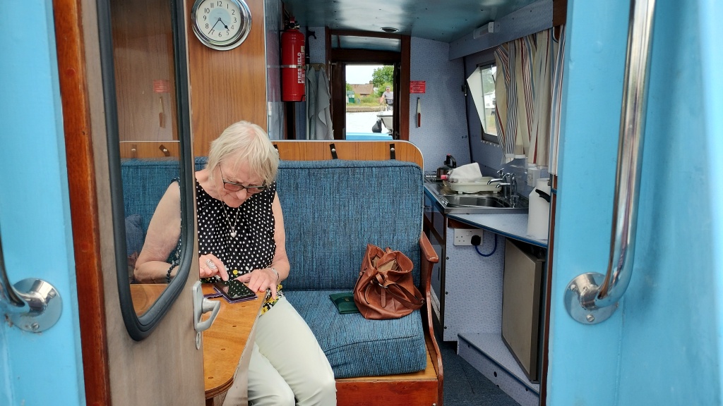 Diana aboard Singing the blues