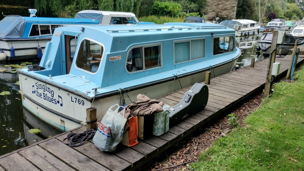Singing the Blues Moored