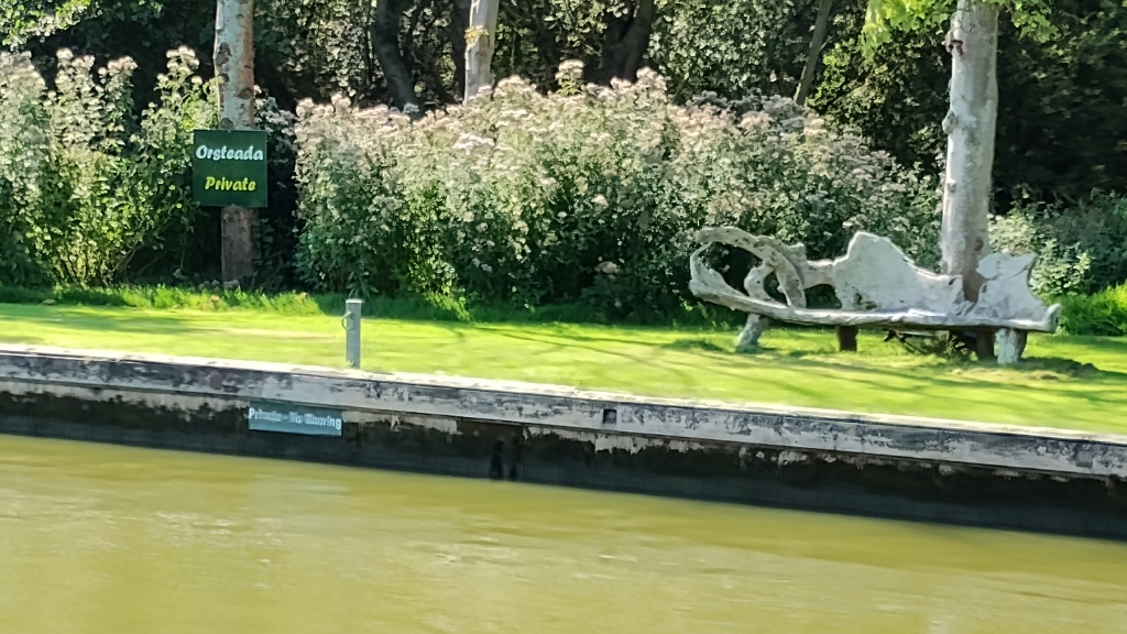 Bench made from old timber