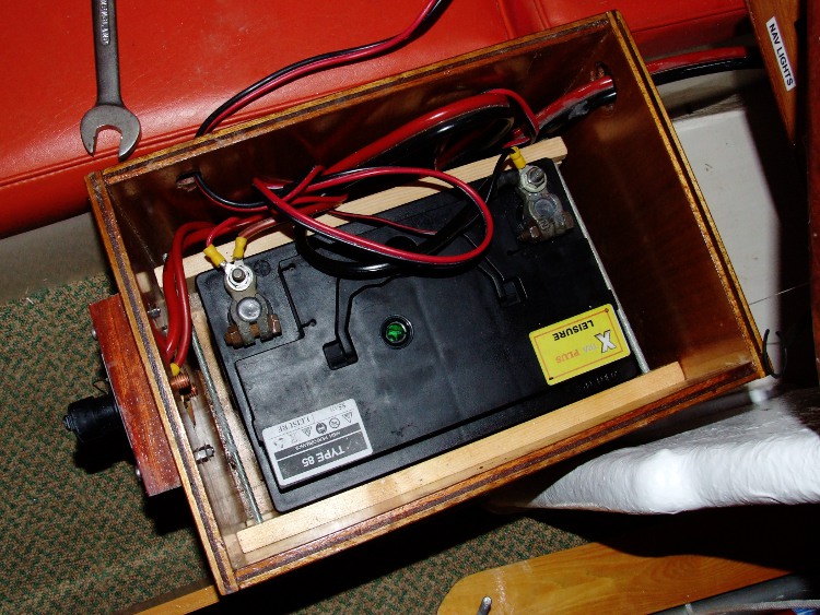 The new battery in its box