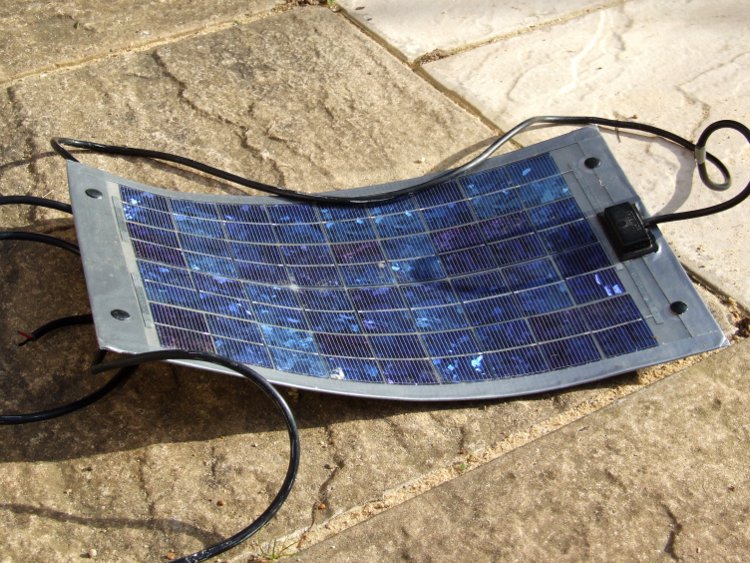 The bent Solar Panel